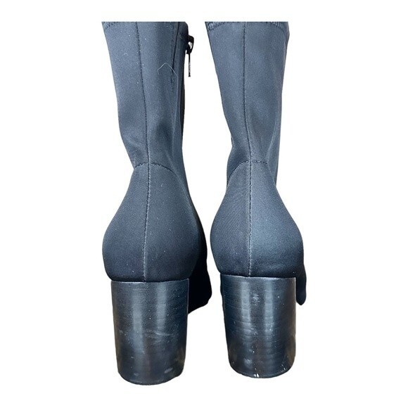 Jeffrey Campbell Black Siren Point Sport Neoprene sock Heeled ankle Boots 10 - Picture 3 of 11